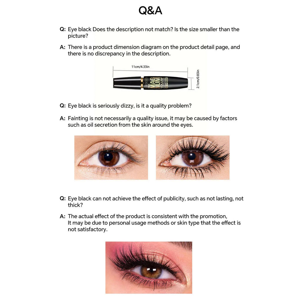 4D Waterproof Fiber Mascara